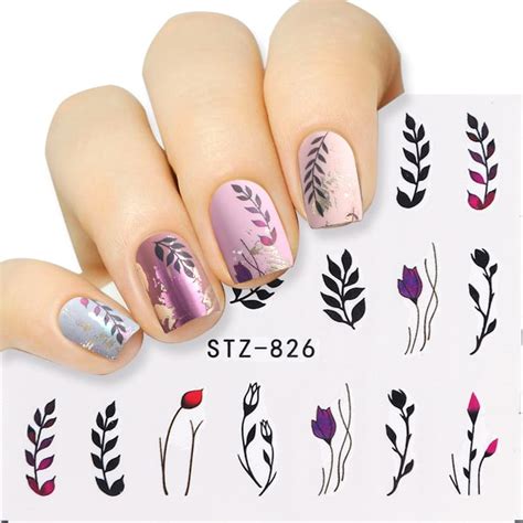 nail art sticker water transfer|water transfer sticker.